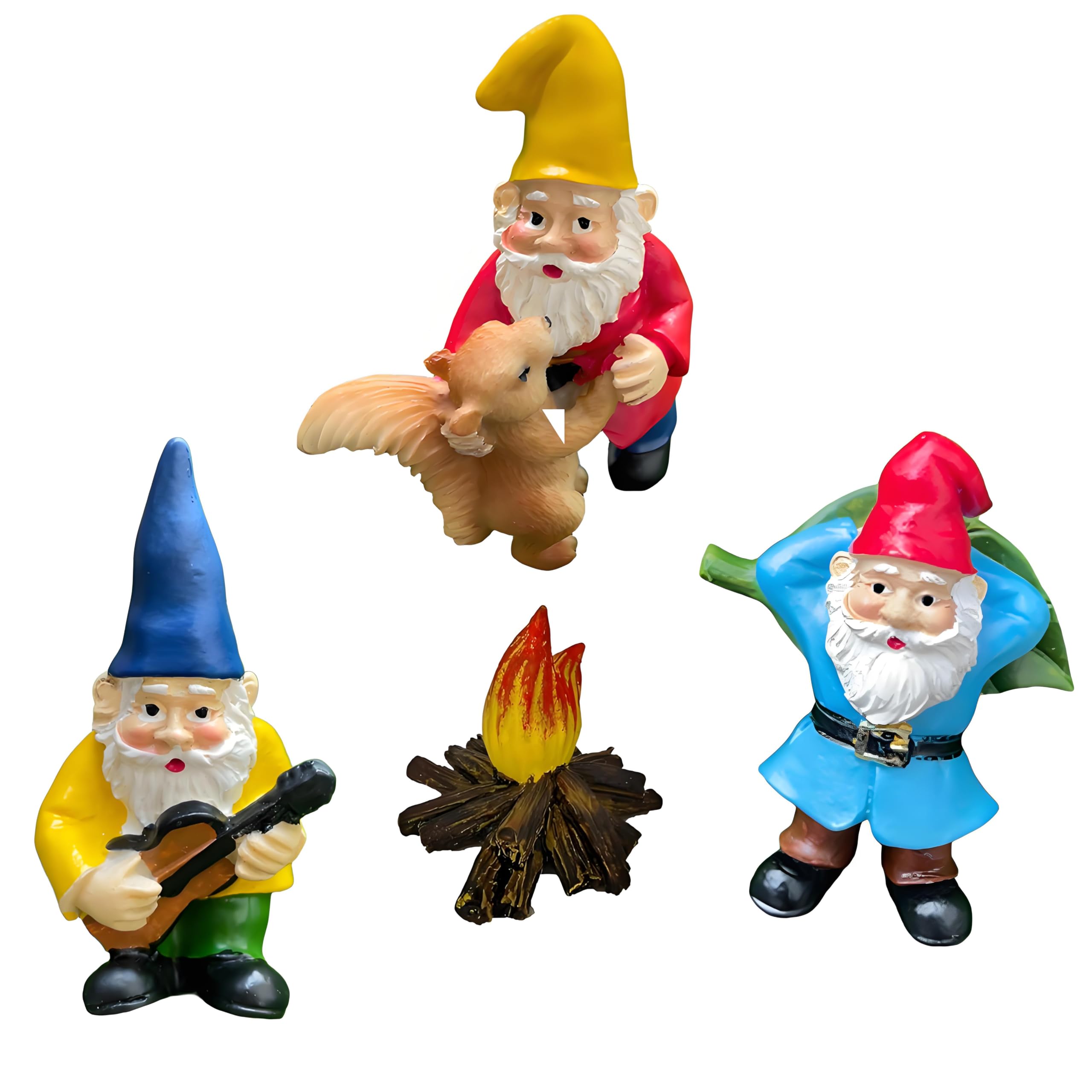 Amazon.co.jp: JIUMO ダンス ミニチュア ガーデン ノーム 4個セット