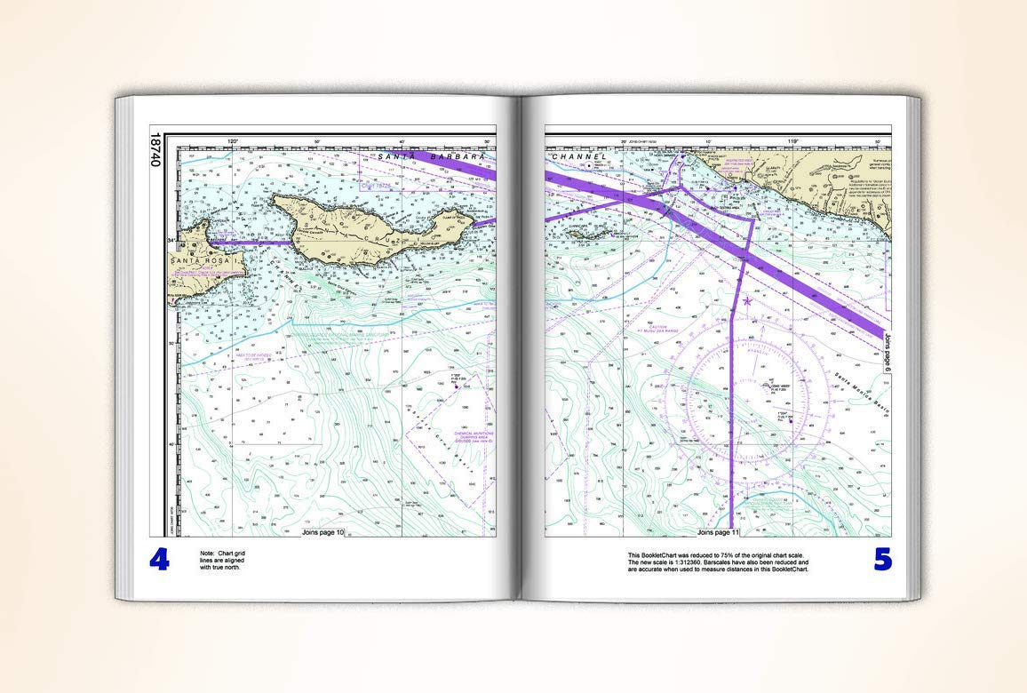 Paradise Cay Publications NOAA BookletChart 18740: San Diego to Santa Rosa Island, Handy 8.5