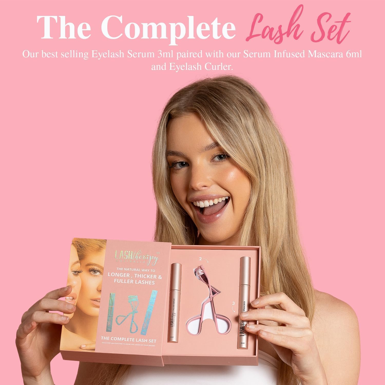 Lash Therapy Australia Complete Lash Set. Includes Eyelash Serum