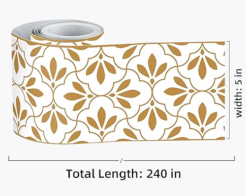 Vista 68 de FLFK Calcomanías de pared para despegar y pegar, para habitación de los niños, calcomanías de peces bajo el mar, 4 x 240 pulgadas (azul)