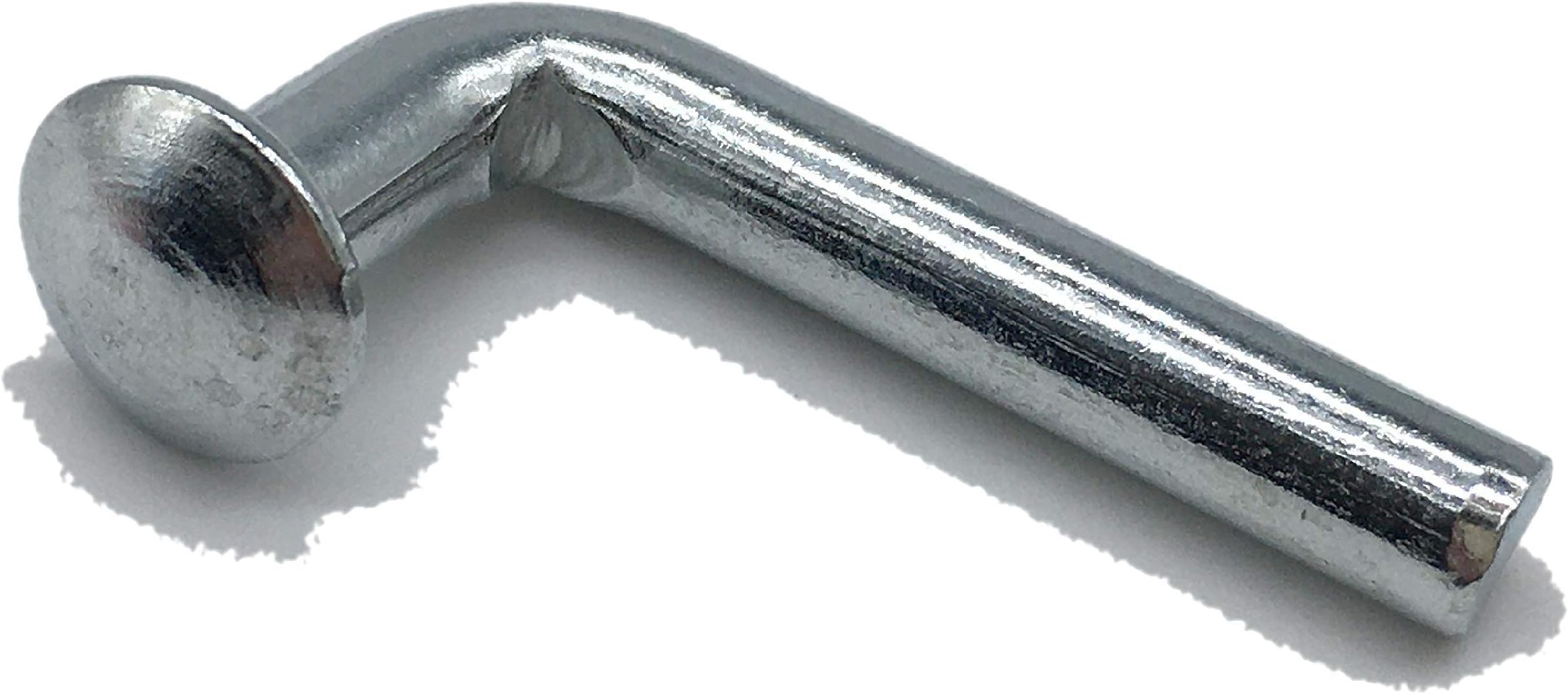 Pallet Rack Drop Pin, Universal Beam Locker Safety Bolt, 15/32″ | 0.47″/12 mm Round Head, Φ 15/64″ | 0.24″/6 mm Diameter, 1 57/64″ | 1.89″/48 mm Length, 1 Pack, 50 Pcs/Pack, 7/L/J Bolt RM6×48