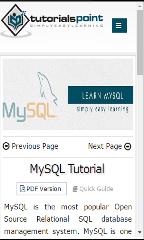 NSMySQLTutorial - App on Amazon Appstore