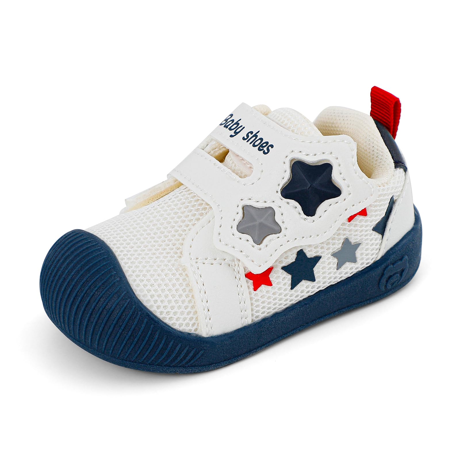 LACOFIA Zapatos Primeros Pasos Bebé Niños Calzado Respetuoso Bebé Zapatillas Deporte con Suela Goma Antideslizante Bebé