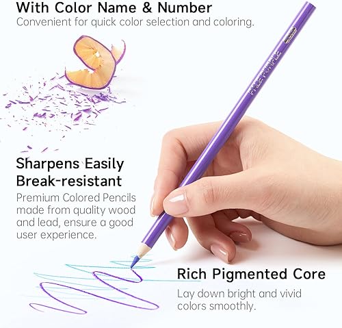 Miniatura 3 de 136 Lápices de colores Shuttle Art juego de lápices de colores para adultos libros para colorear