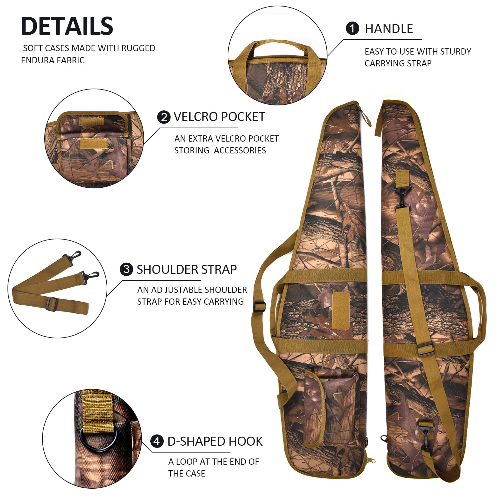 AUMTISC Soft Rifle Case, Shotgun Carrying Bag, Gun Cases