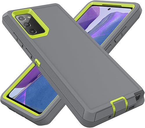 Miniatura 8 de Funda resistente para Samsung Galaxy Note 20 (no para Note 20 Ultra), resistente a prueba de polvo a prueba de golpes, 3 en 1, funda resistente para