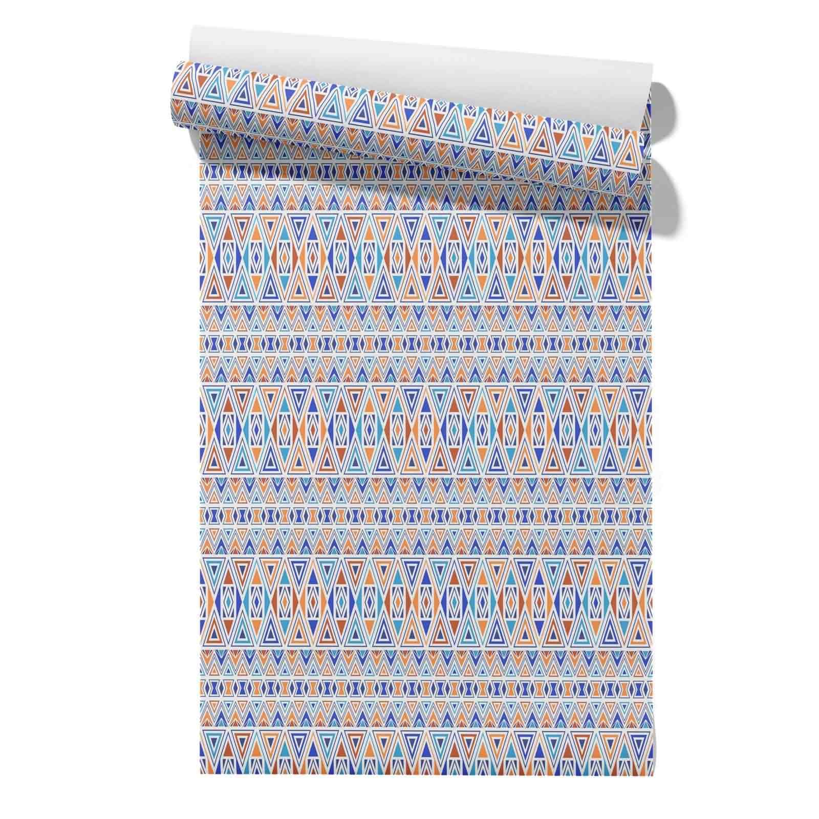 Cevan Style 20 Bedroom Wallpaper Thick Covering Retro Pattern Nationality Oriental Roll Natural Peel And Stick Furniture Covering Film 45X500cm
