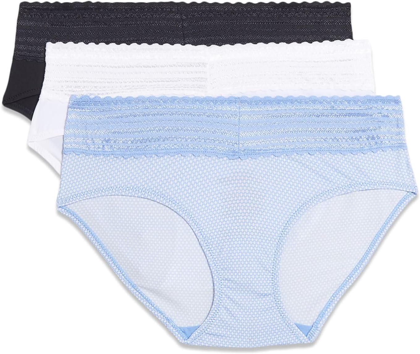 Warner's womens Blissful Benefits No Muffin 3 Pack Hipster Panties