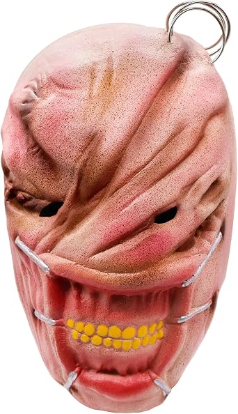 SECALIFE Halloween Scary Mask, Horror Face Creepy Latex Mask Halloween Masquerade Cosplay Costume