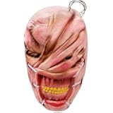 SECALIFE Halloween Scary Mask, Horror Face Creepy Latex Mask Halloween Masquerade Cosplay Costume