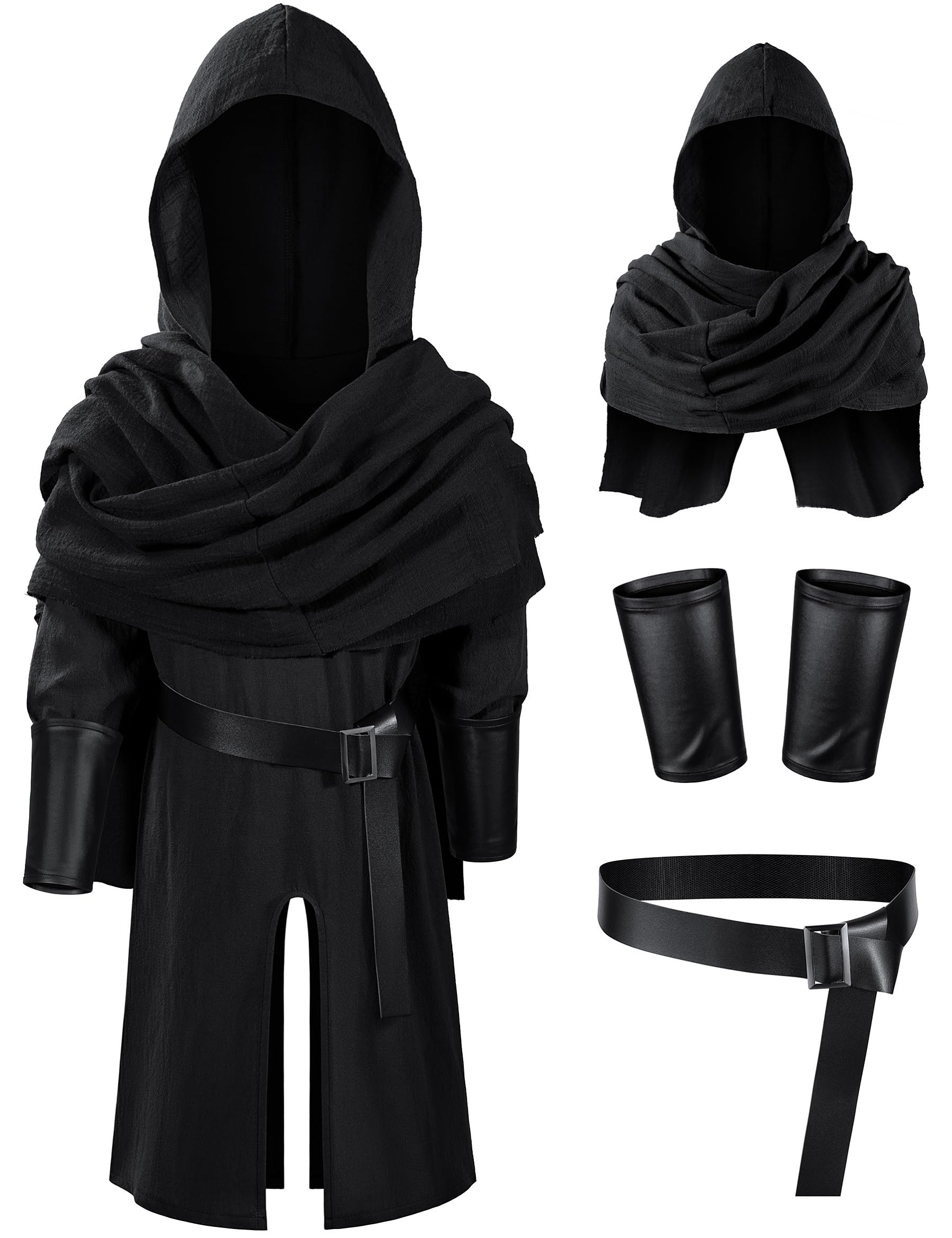 TOKYO REVENGERS Kids Medieval Renaissance Pirate Costume Knight Cosplay Outfit LARP Costume Accessories Set