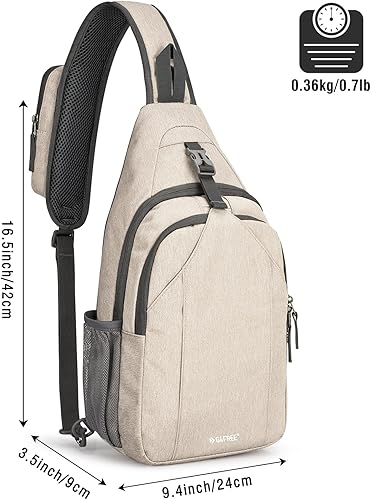 Miniatura 2 de G4Free Sling Bag RFID Blocking Sling Backpack+Lightweight Sling Crossbody Bag