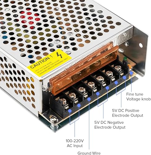 Miniatura 10 de BTF-LIGHTING AC100-240V a DC5V20A Max100W Traje DC5V1A DC5V20A Dispositivo de fuente de alimentación conmutada transformador adaptador de corriente
