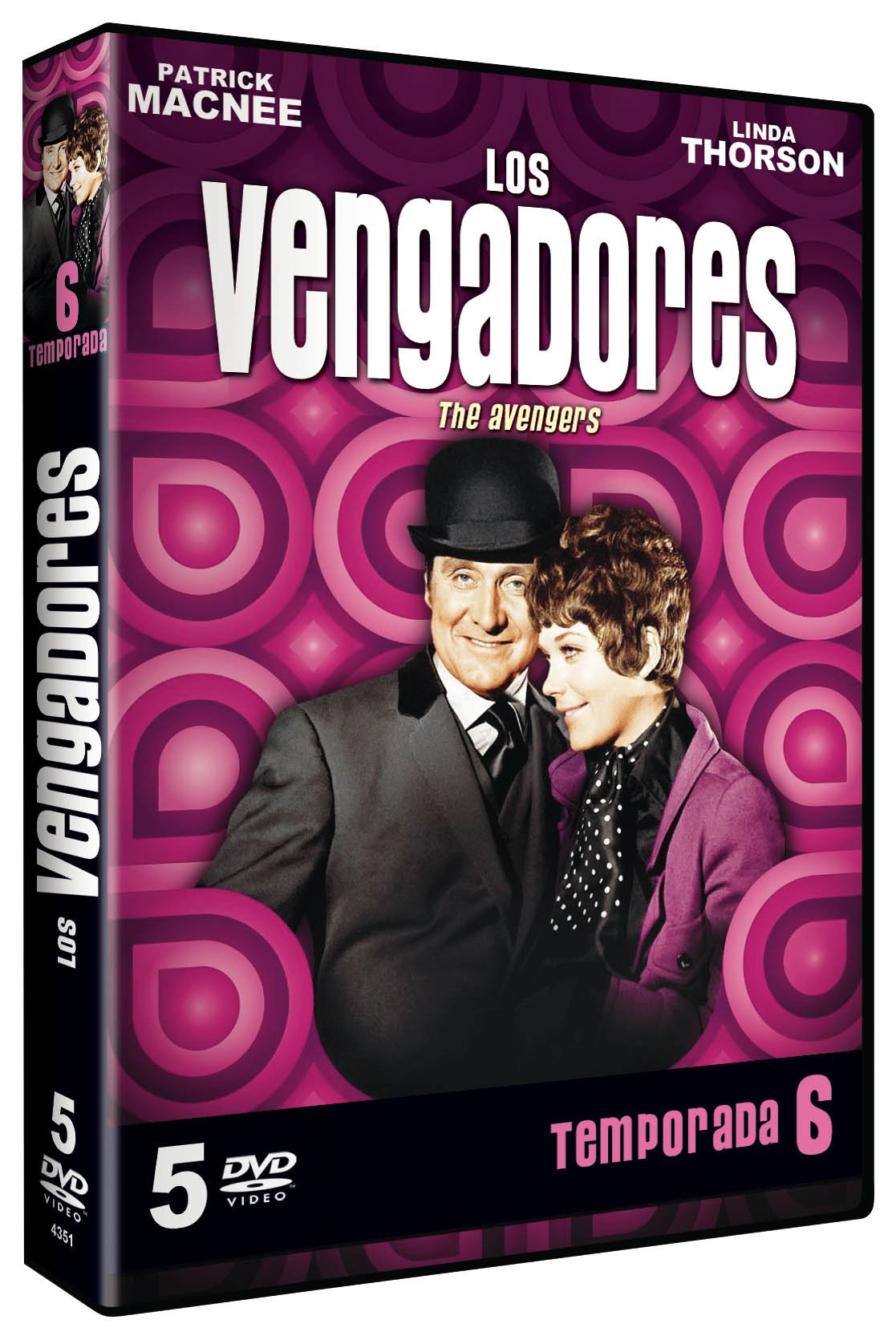 Serie de TV Los Vengadores Temporada 6 Vol 1, ideal para maratones de suspense y acción retro