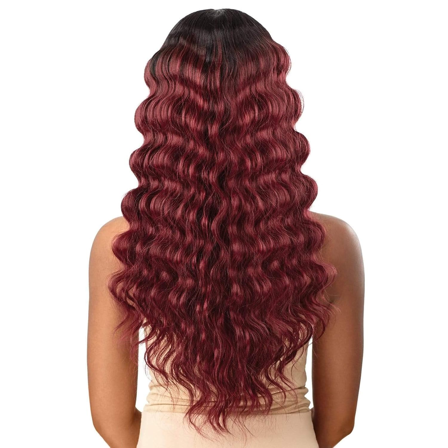Outre Wigpop Synthetic Full Wig - TANNIS (DRCOCOA BUTTERCREAM)