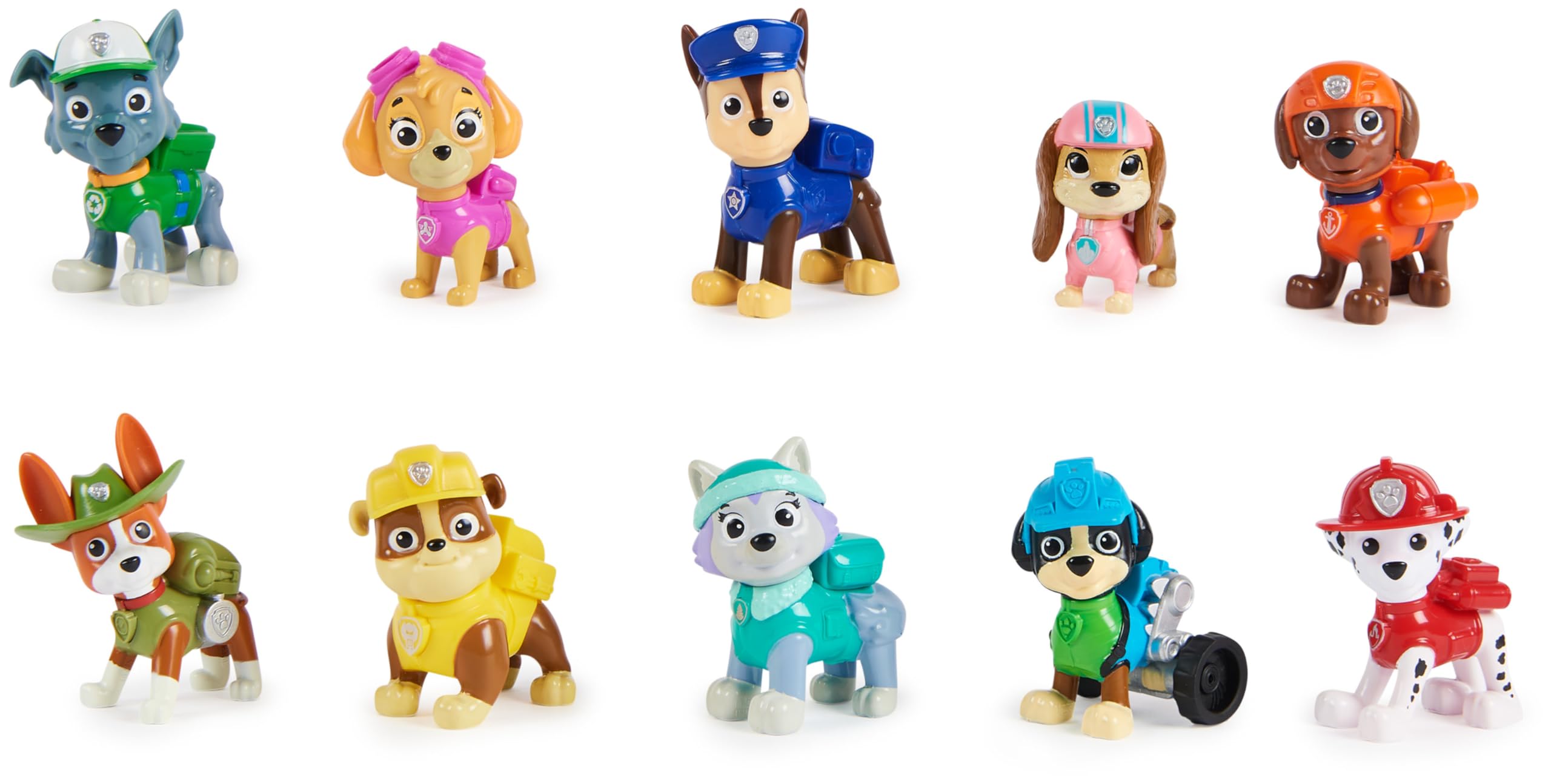 Paw Patrol Patrulla Canina - Pack 10 Figuras Coleccionables 10º Aniversario - Patrulla Canina Juguetes - Juguetes Niños 3 Años + - Regalo Niño 3 Años +