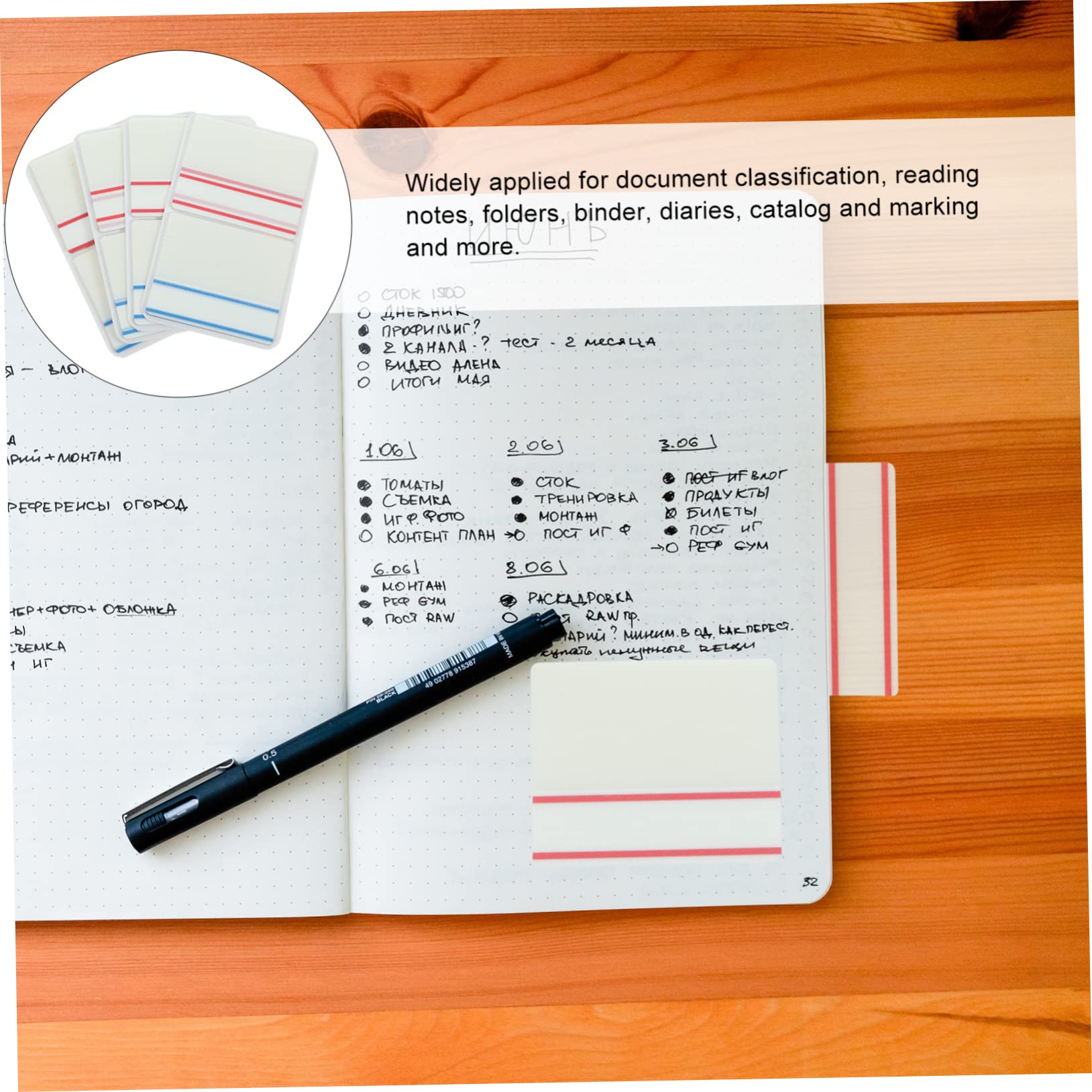 STOBOK 20blätter Bunte Haftmarker Selbstklebende Index-tabs Für Bücher Notizen Und Dokumente Praktische Und Wiederverwendbare Lesezeichen Für Schule Büro Und Zuhause