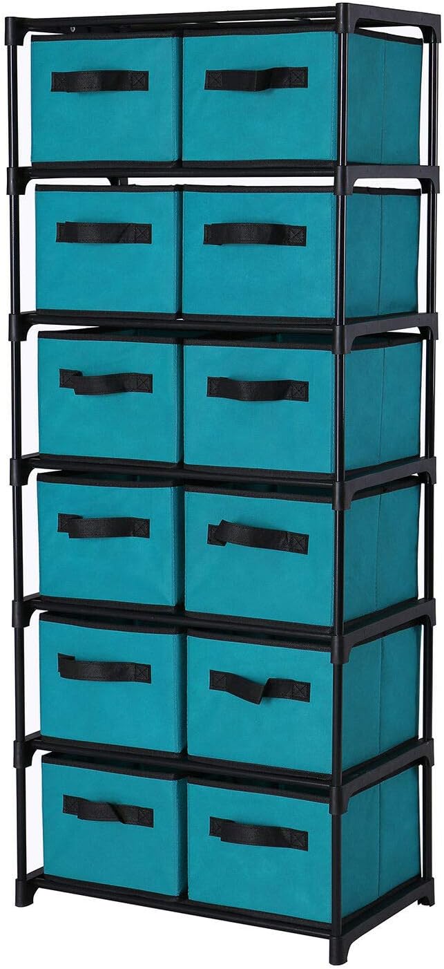 Teeker 12 Drawers Storage Shelf Drawers Tower Storage Chest