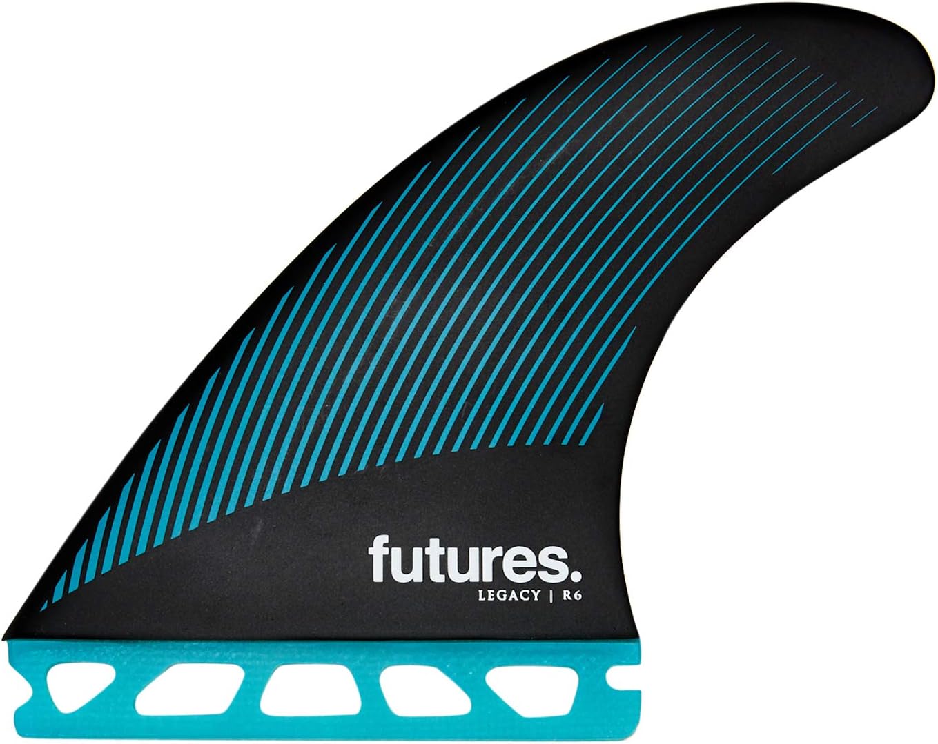 Futures R6 Legacy Thruster Fin Set Teal/Black