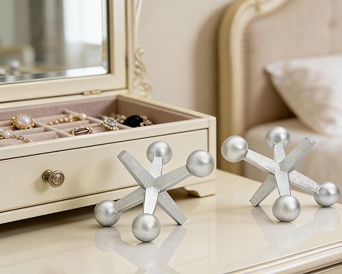 Miniatura 2 de Retro Jack Knick Knacks - Juego de 2 pequeños objetos decorativos antiguos para el hogar, dormitorio, oficina, estante, escritorio, estantería,