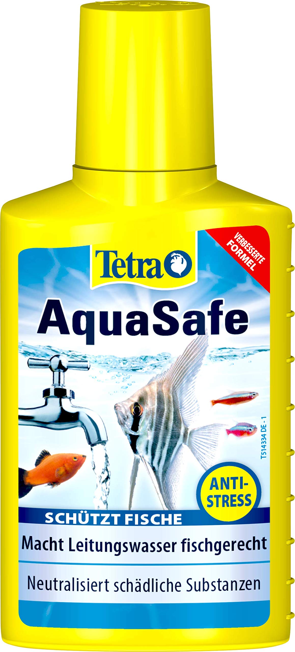 Tetra AquaSafe - Purificador de agua de calidad para acuarios de peces y naturales, neutraliza las sustancias nocivas en el agua del grifo, botella de 100 ml