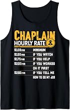Chaplain Hourly Rate Chaplain Clergy Religious Leader Tank Top