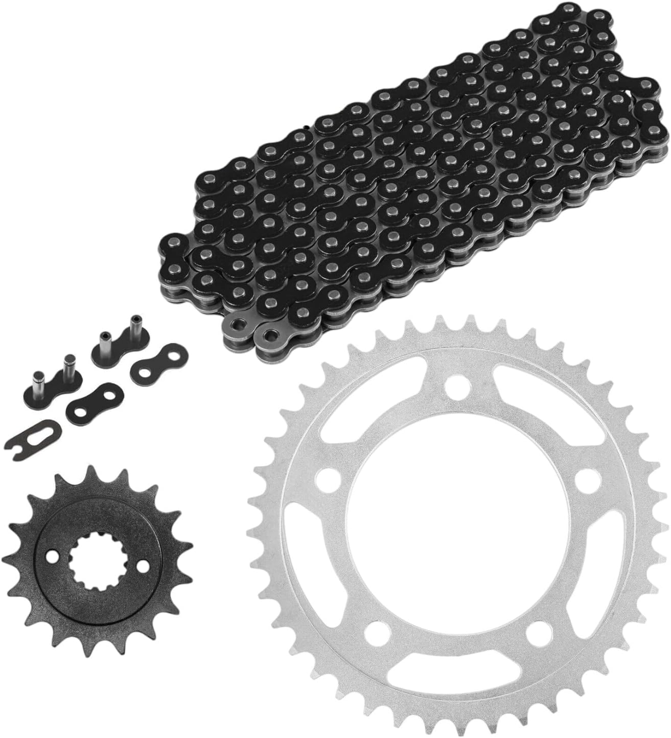 Replacement for Black Drive Chain and Sprocket Kit for Honda VT750C Shadow Aero 750 2004-2007 Mod-C26C-58818