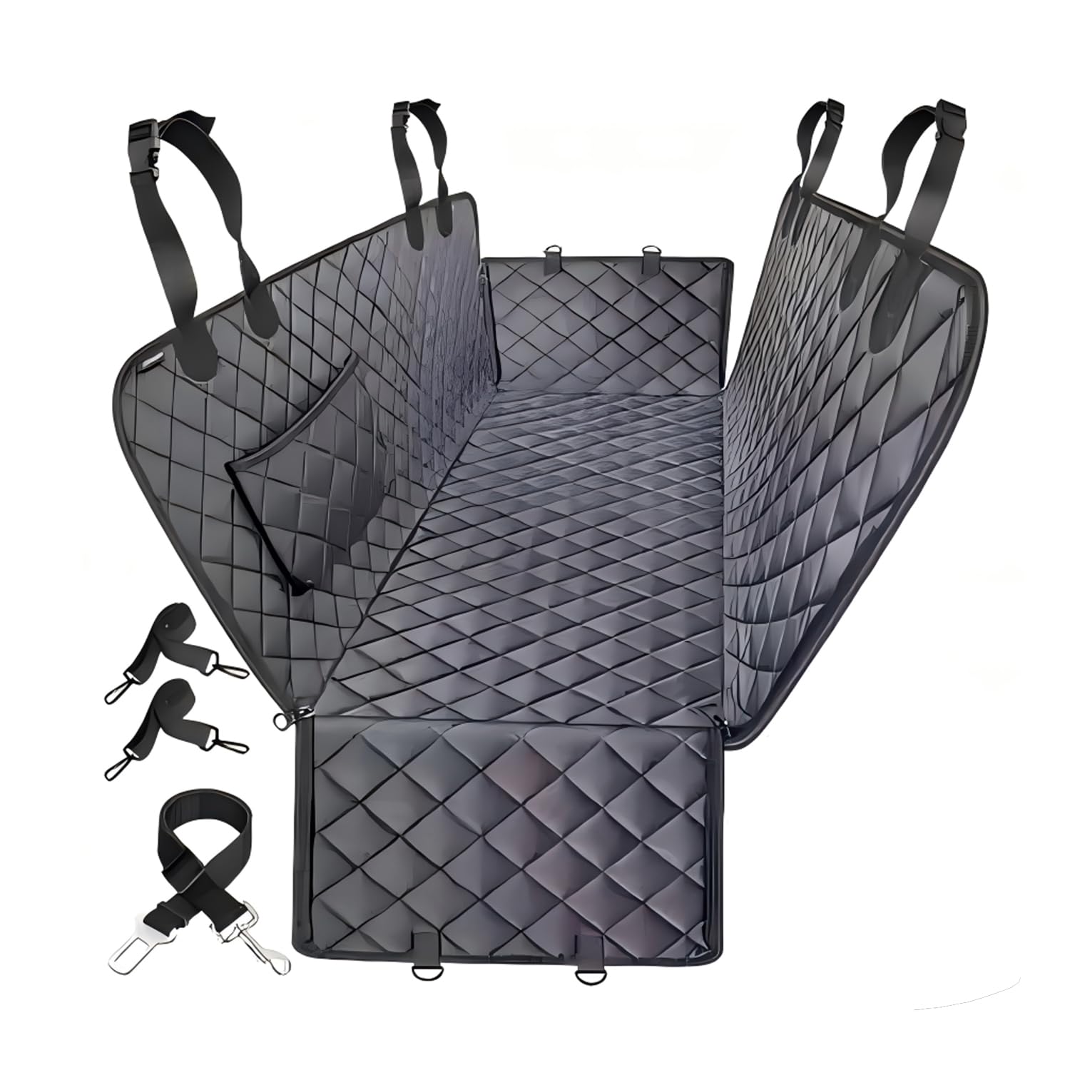 Photo 1 of Jubily Dog Car Seat Cover - Waterproof 600D Oxford, Non-Slip