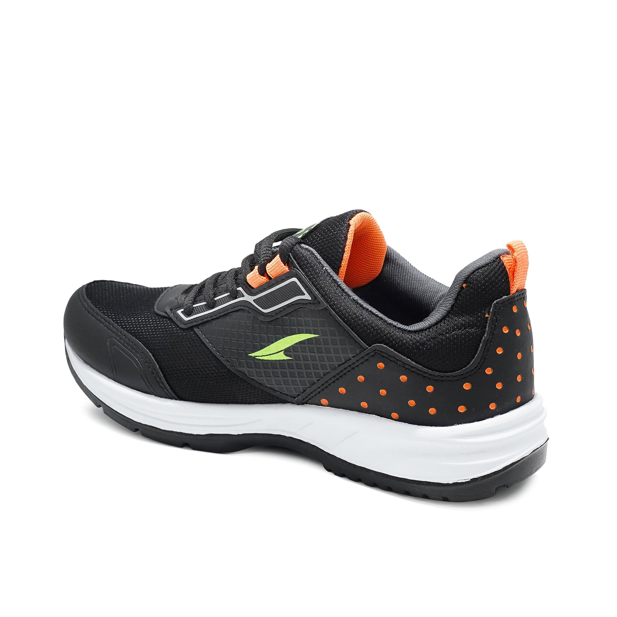 ASIAN Men's NEXON-13 Sports Running,Walking,Gym Shoes with Lightweight Eva Sole with Casual Sneaker Shoes for Men's & Boy's Black Orange,UK 6 3