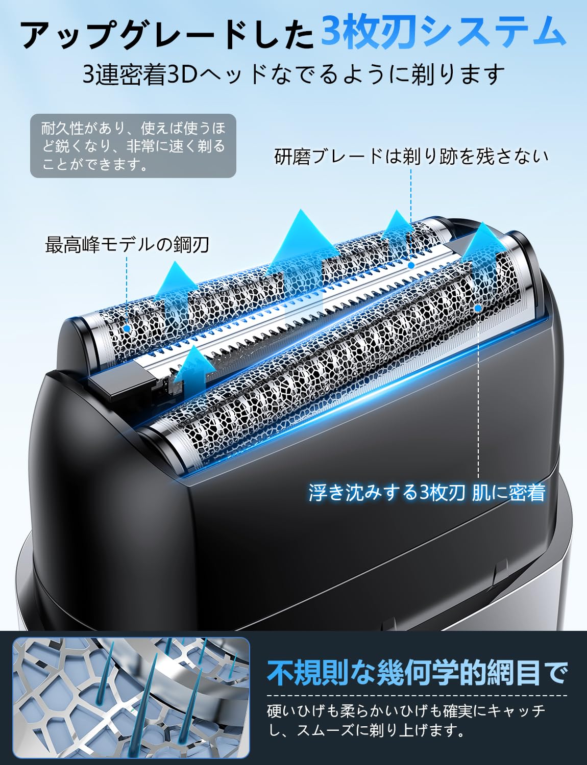 Amazon | ひげそり 電動シェーバー 小型【2026新登場 0.06mm極薄外刃