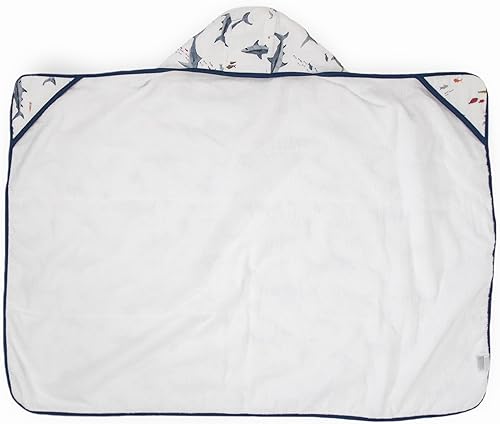 Miniatura 3 de Little Unicorn Toalla con capucha de muselina de algodón y rizo, tamaño más grande 1-6 años