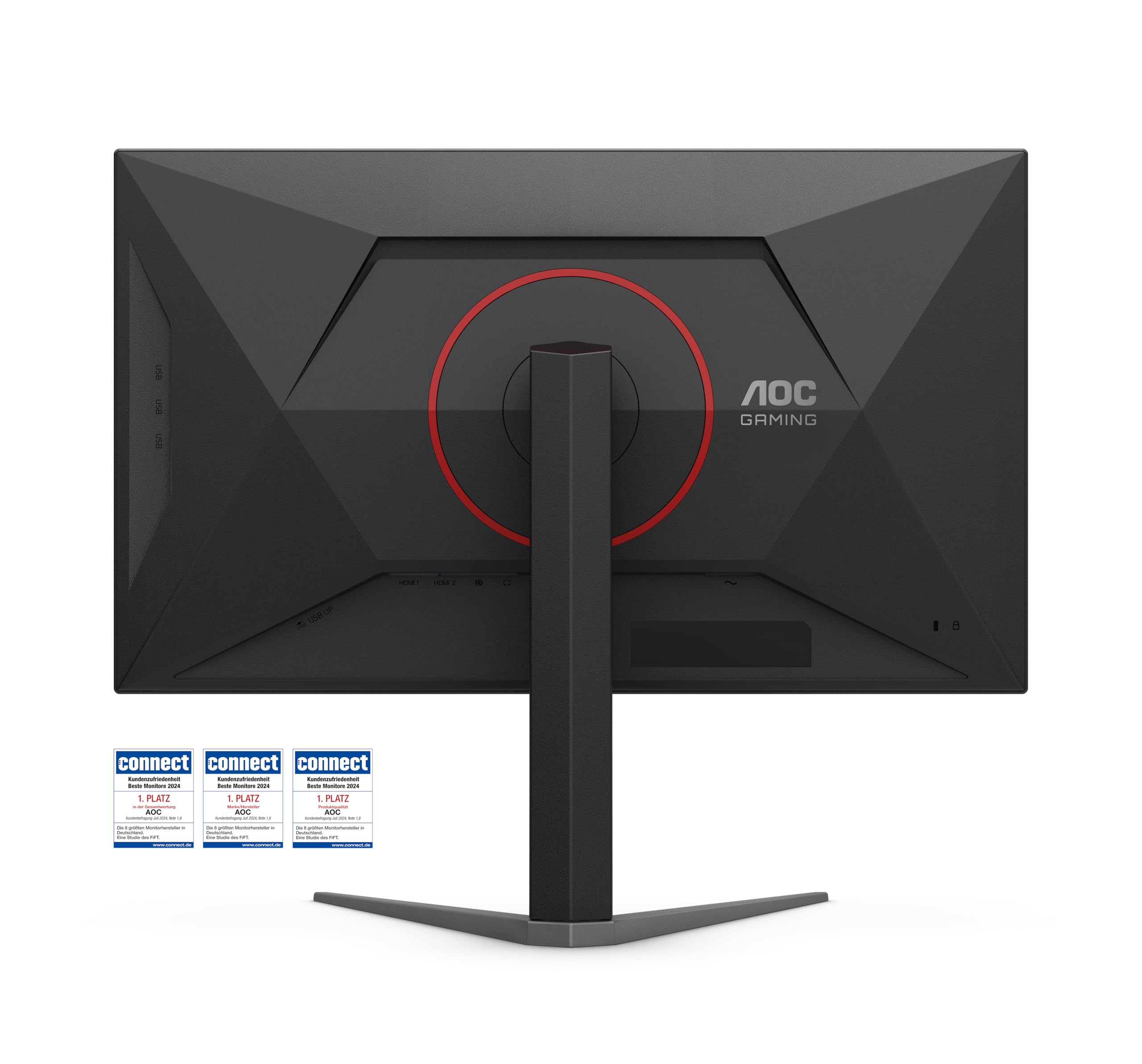 AOC Gaming Moniteur U27G4XM 27 Pouce, Dual Mode Fast IPS Dalle, 1ms GtG, HDR1000, G-Sync Compatible, Ajustable en Hauteur, USB Hub(3840x2160@160Hz; 1920x1080@320Hz HDMI 2X 2.1 DP 1x 1.4) Noir