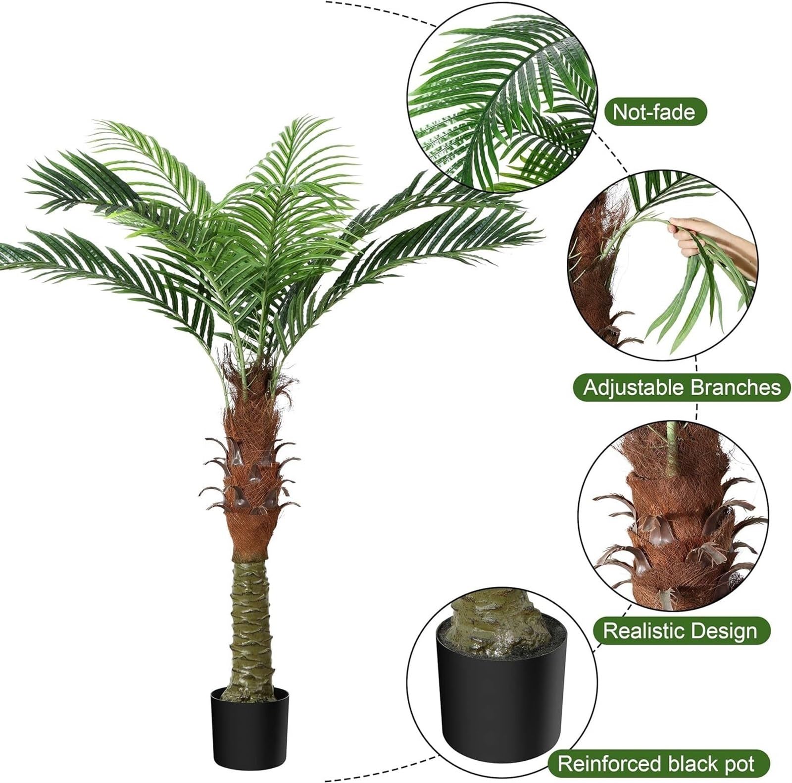 人工観葉植物 約170cm ヤシ アレカヤシ ヤシの木 170cm 特大 人工観葉植物 フェイクグリーン