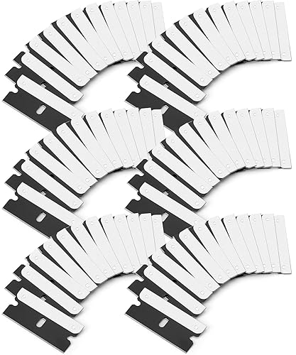 Bates - Cuchillas de afeitar de un solo filo, paquete de 300, color negro, cuchillas de afeitar de acero al carbono, cuchillas de un solo filo