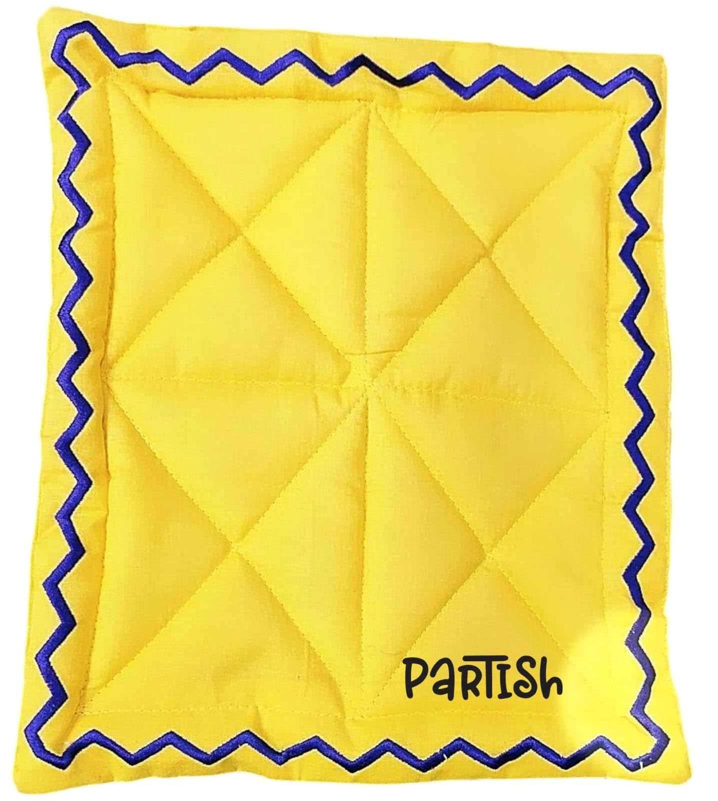 PARTISH Laddu Gopal Premium Cotton Bed for Summers (8 X 10 Inches)| Ladoo Gopal Bister | Kanha Ji Bedding Set| Thakur Ji | Krishna Ji Bistar with 2 Pillow & 1 Top Sheet 2