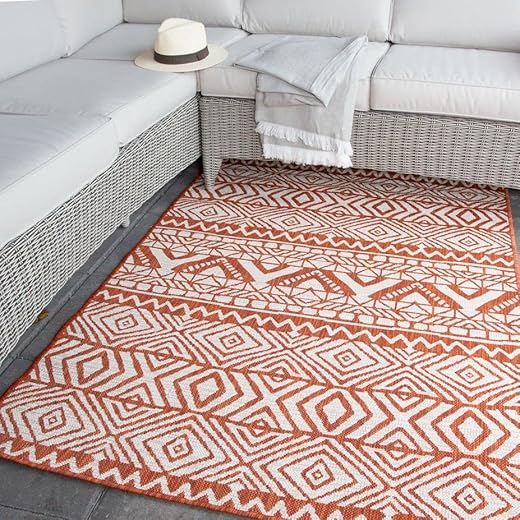 Weather Resistant Outdoor Rug for Garden