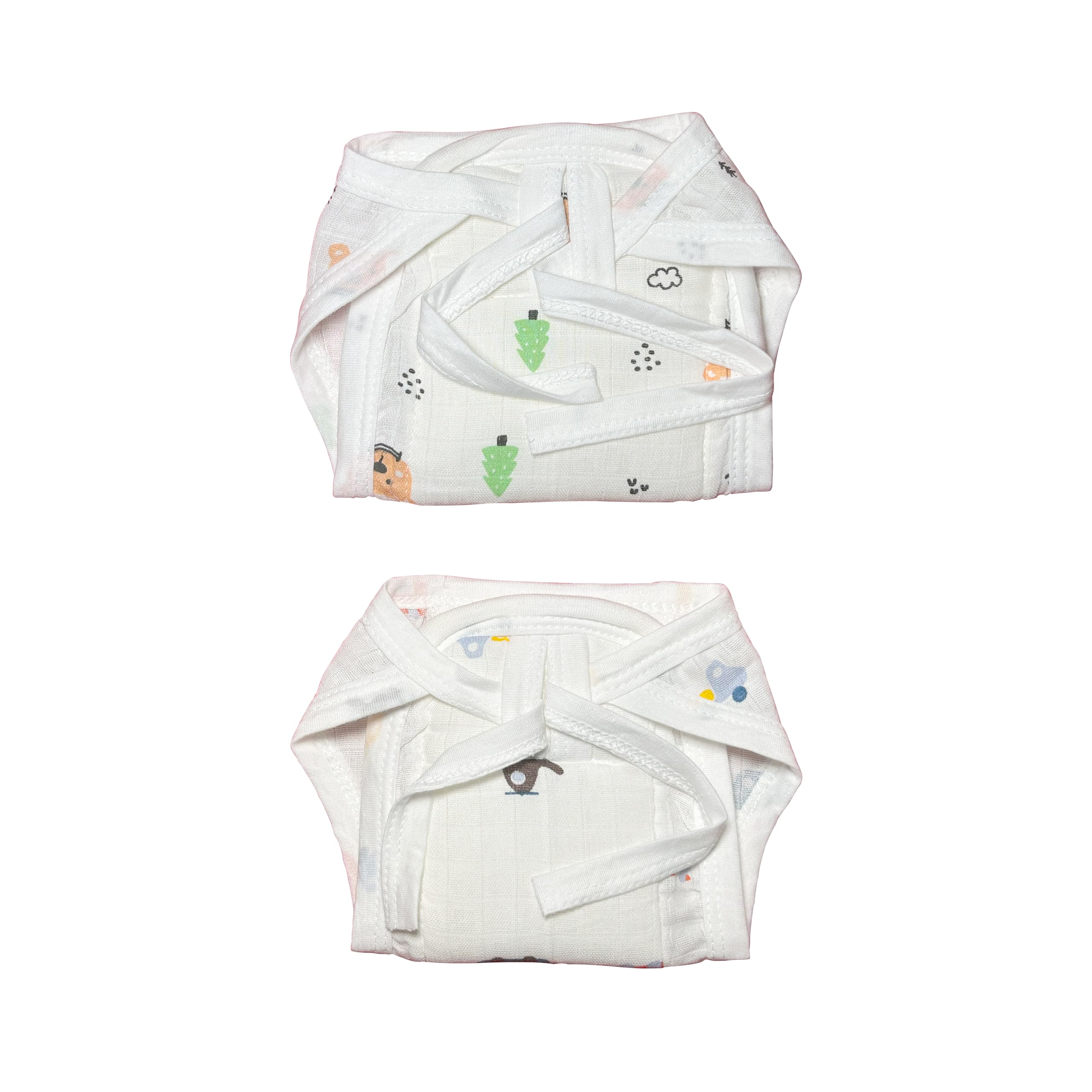 New born Baby's Cotton Cloth Diapers/Langot/nappy U Shaped Washable and Reusable Nappies (Multicolour) (New Born, 2, count)-image-19