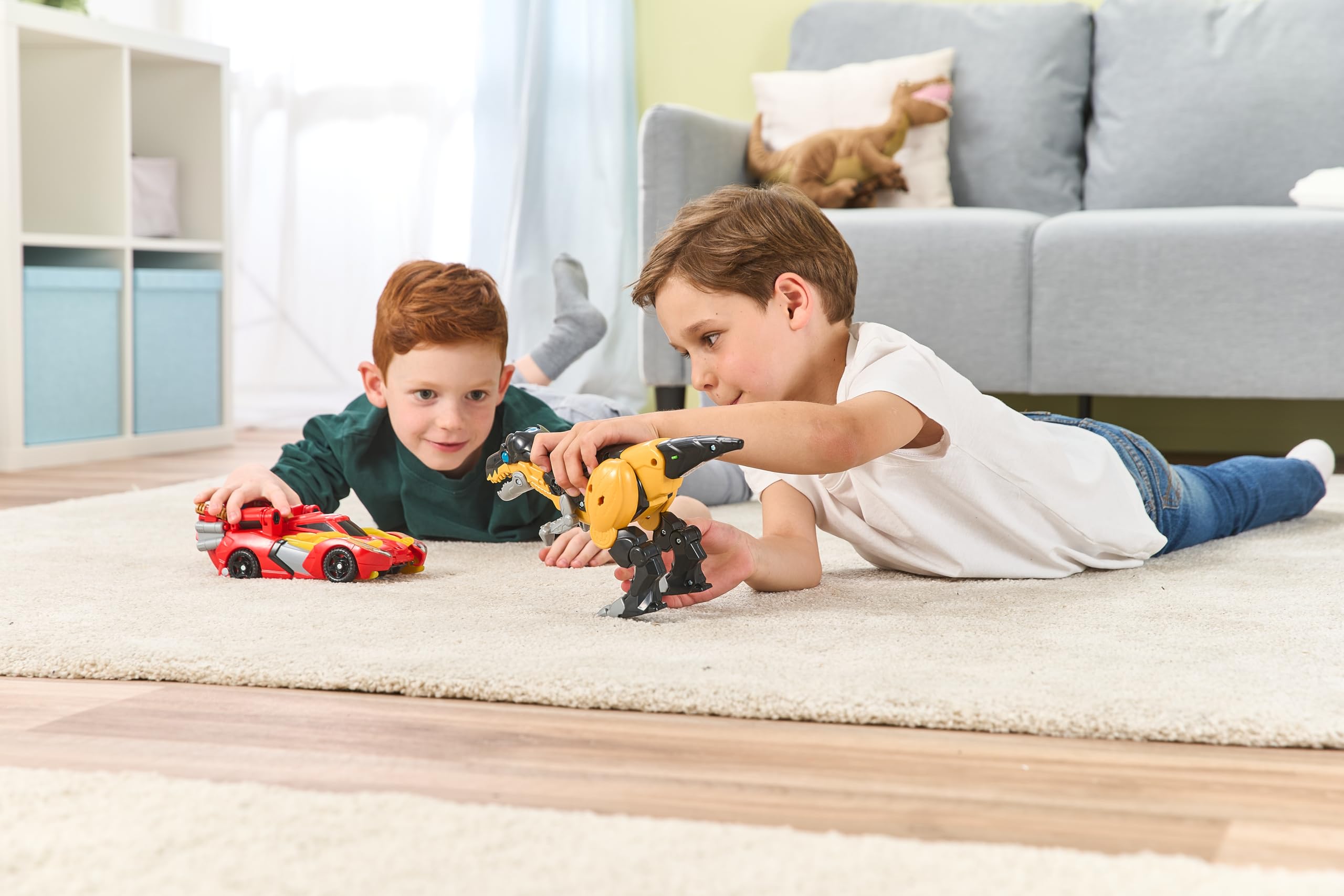 VTech - Switch&Go Dinos DragoRex 2 en 1 Dinocar, Coche y Dinosaurio Transformable, Juguetes Electrónicos Niños +3 Años, Ruge y Lanza Fuego, +60 Sonidos y Frases, Versión ESP