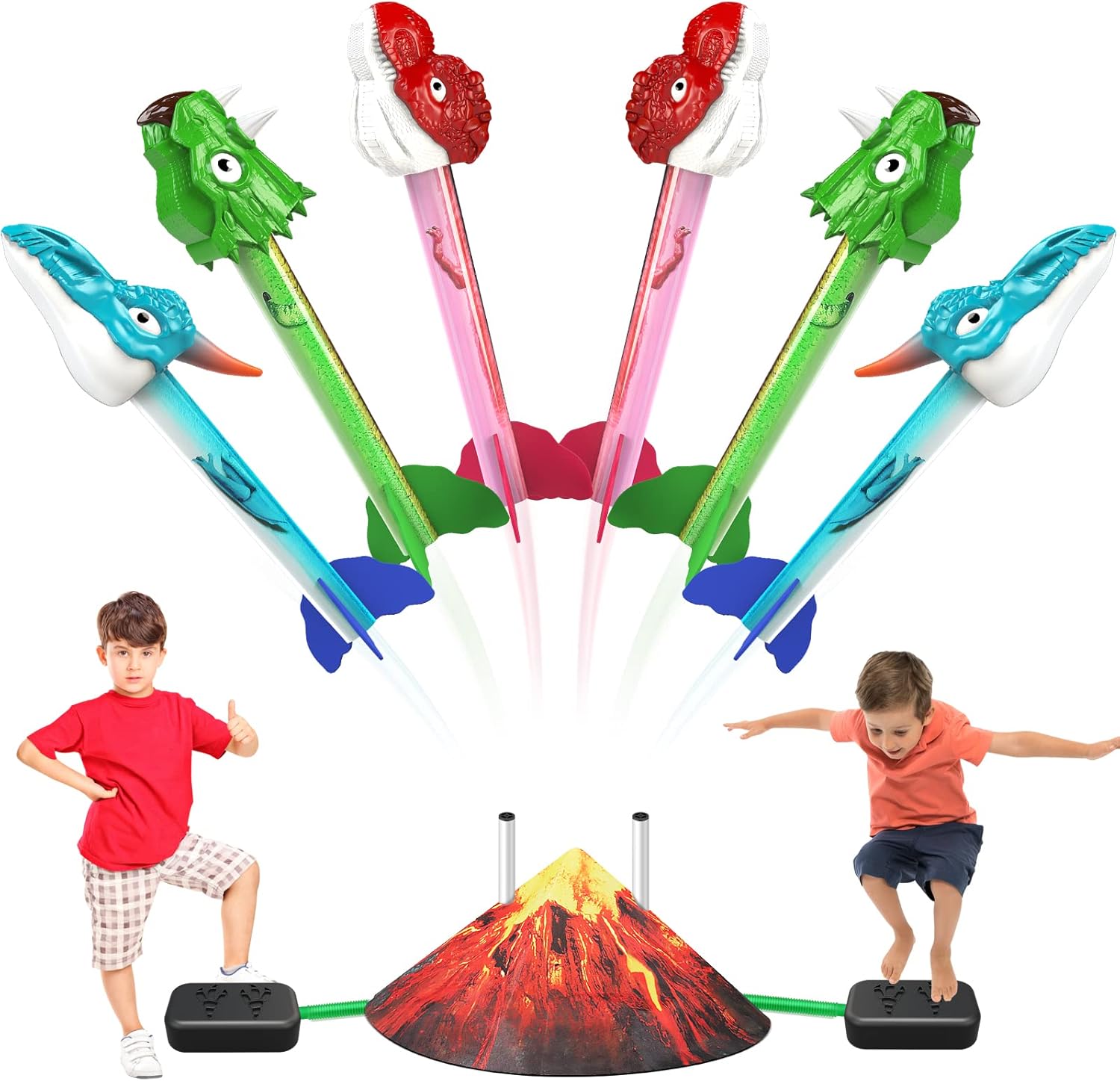 Dinosaur Blasters,Toys Rocket Launcher for Kids Outdoor
