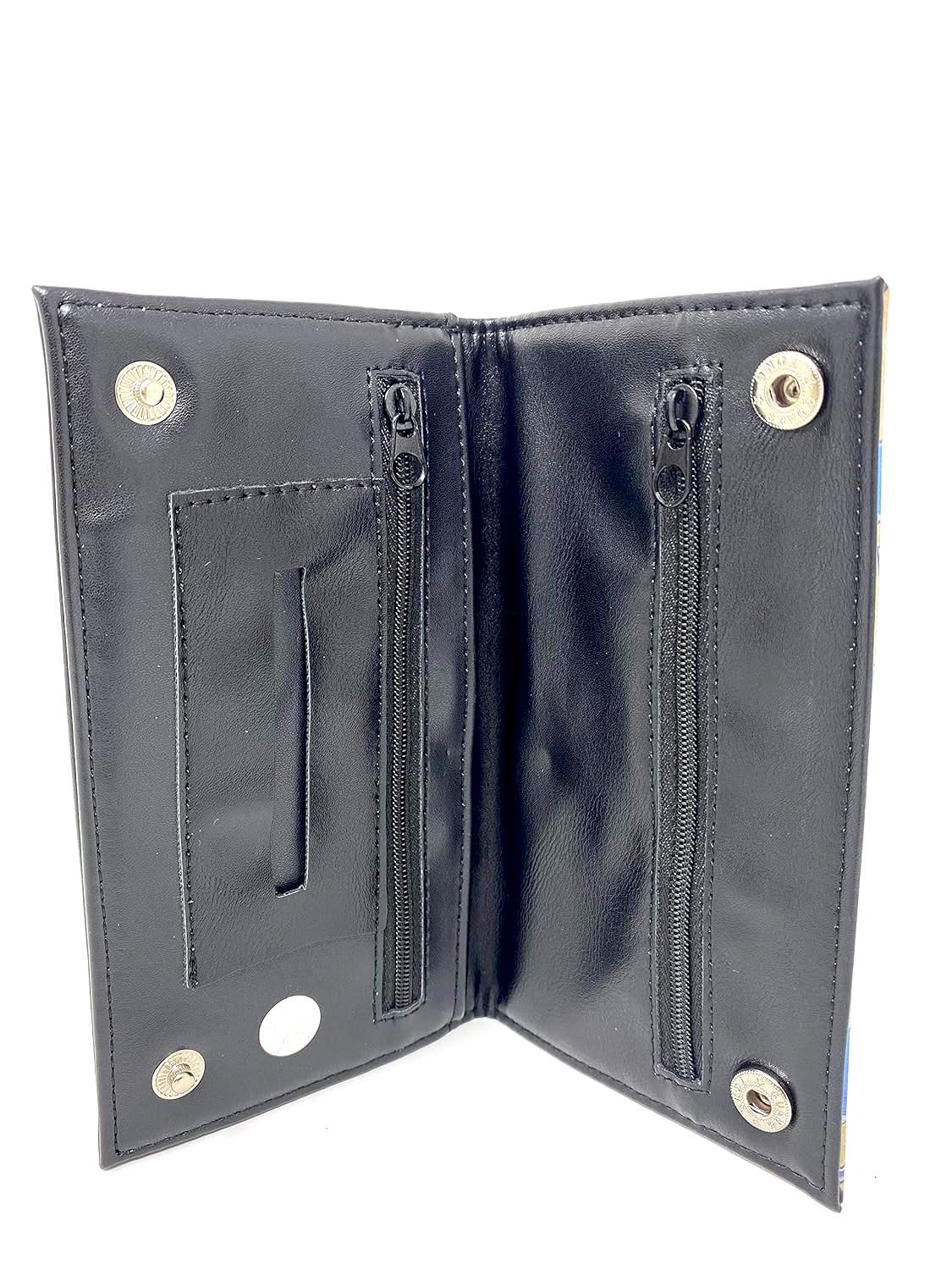 Rizla Portatabacco grande in pelle, ecopelle, multicolore, chiusura con cerniera, SIGARETTE_CASE