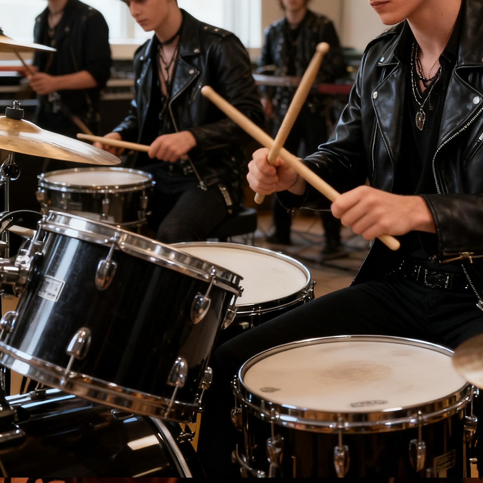 JEUIHAU 18 Paar Ahorn-Trommelstöcke, 5A Holzspitze Drumsticks Klassische Holz-Trommelstöcke für Studenten und Erwachsene