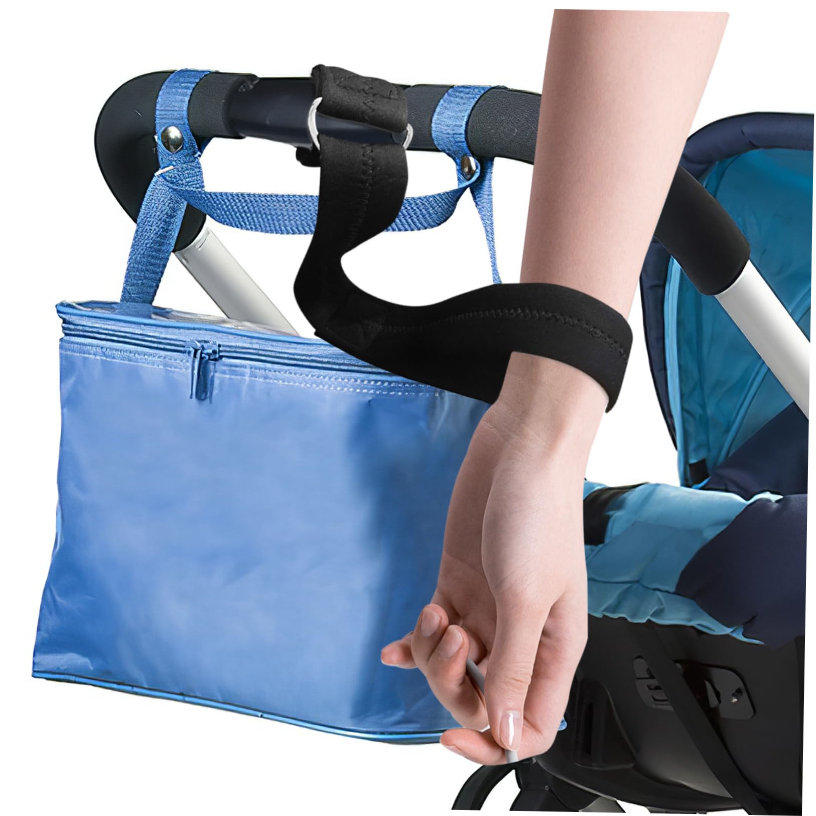 Fascia Sicurezza per Polso in Neoprene Antiscivolo per Passeggino e Carrello della Spesa, Cinturino Affidabile per Ragazzo Ragazza e Adulti