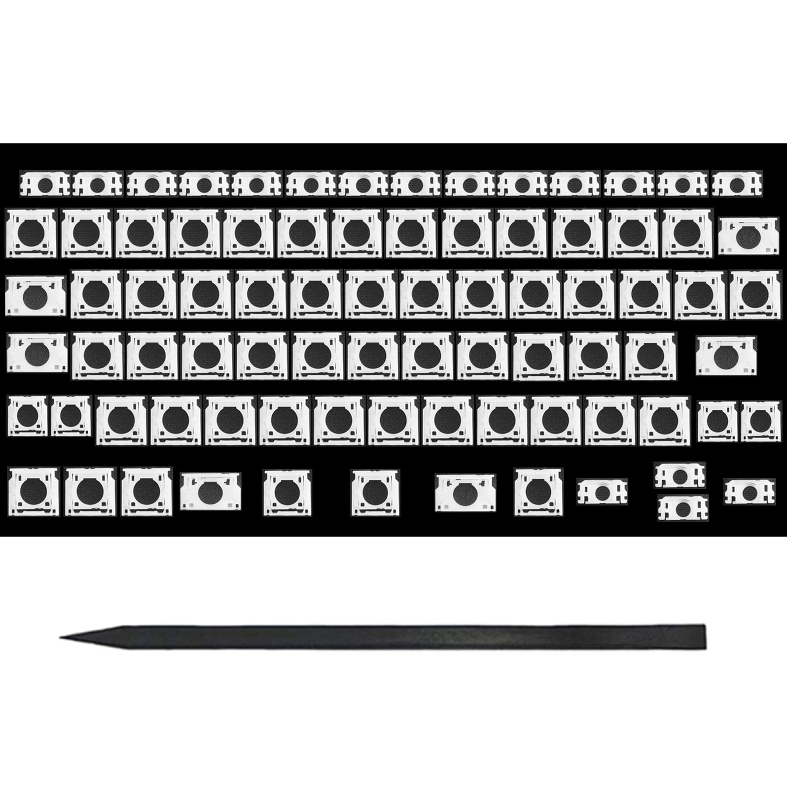 Bfenown Replacement US AP08 Keyboard Keycaps Keys Scissor Clips Hinge for MacBook Pro 13" 15" A1425 A1502 A1398 2012-2015 Year, for MacBook Air 13" A1369 A1466 2011-2015 Year
