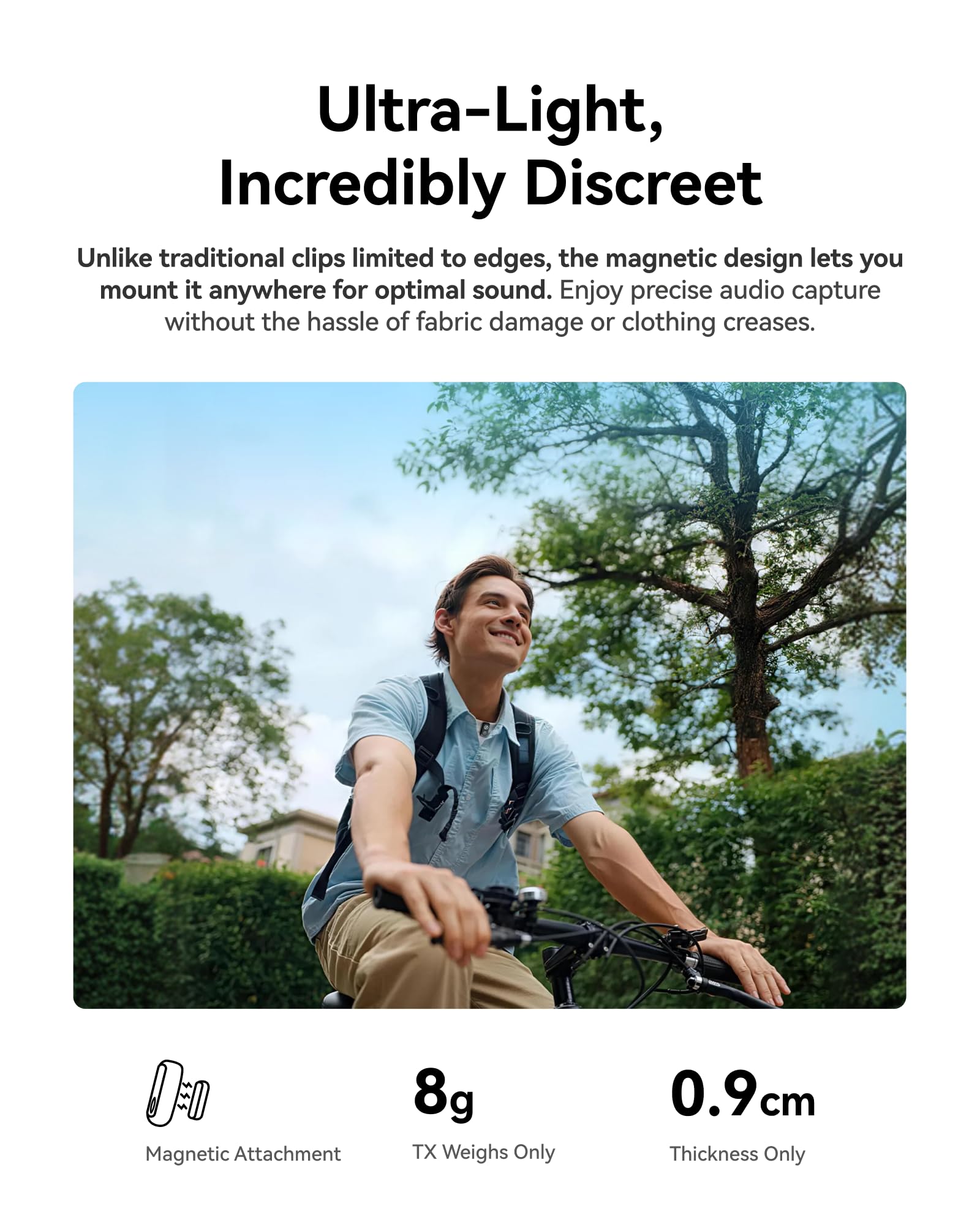 Hollyland Lark A1 Mini Duo Micro-Cravate sans Fil pour iPhone 15/16 & Android, 48 kHz / 24 Bits, Annulation de Bruit Intelligente à 3 Niveaux, Mini Microphone sans Fil pour Youtube, Podcast, Vlog