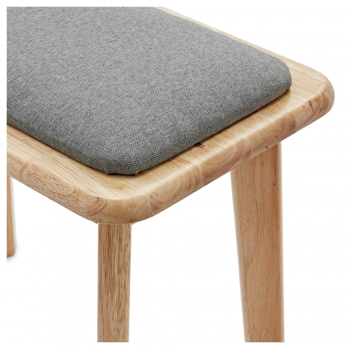 gear4music Banqueta de Piano Moderna, Light Oak | Taburete elegante y cómodo en madera maciza, construcción robusta y duradera, cojín acolchado revestido en tela