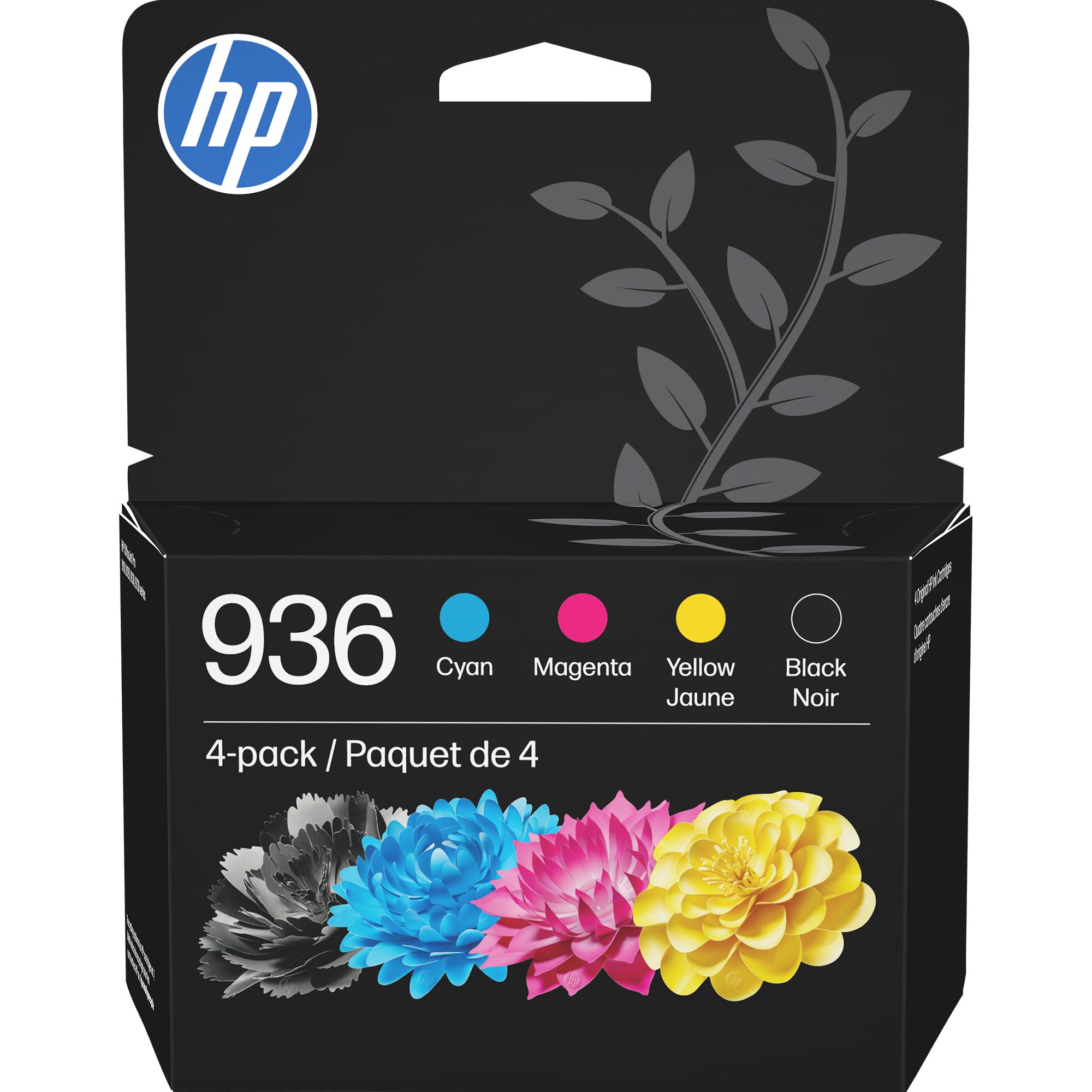 Amazon.co.jp: HP 936 ブラック、シアン、マゼンタ、イエローインク