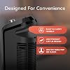Calentador de Torre Cerámico Oscilante Lasko para Hogar con Protección contra Sobrecalentamiento, Termostato Ajustable y 2 Velocidades, 15.7 Pulgadas, Negro, 1500W, CT16450 6