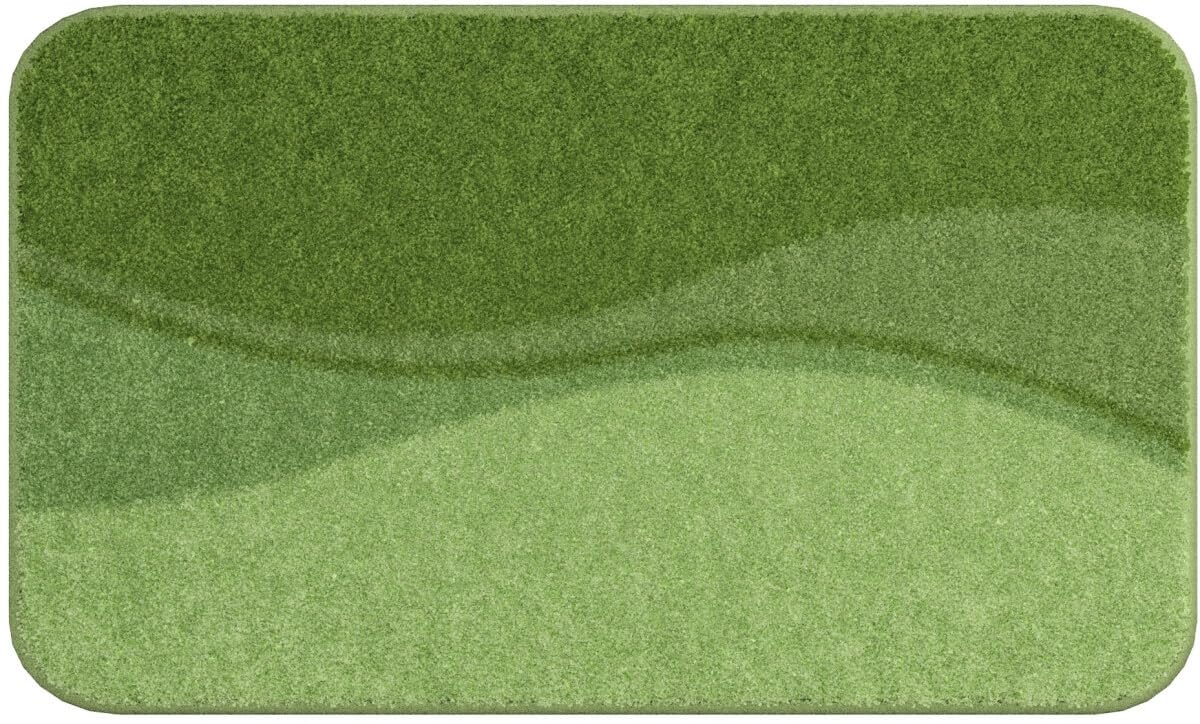 Tapis de bain 60x90cm vert Flash pour une routine matinale douce