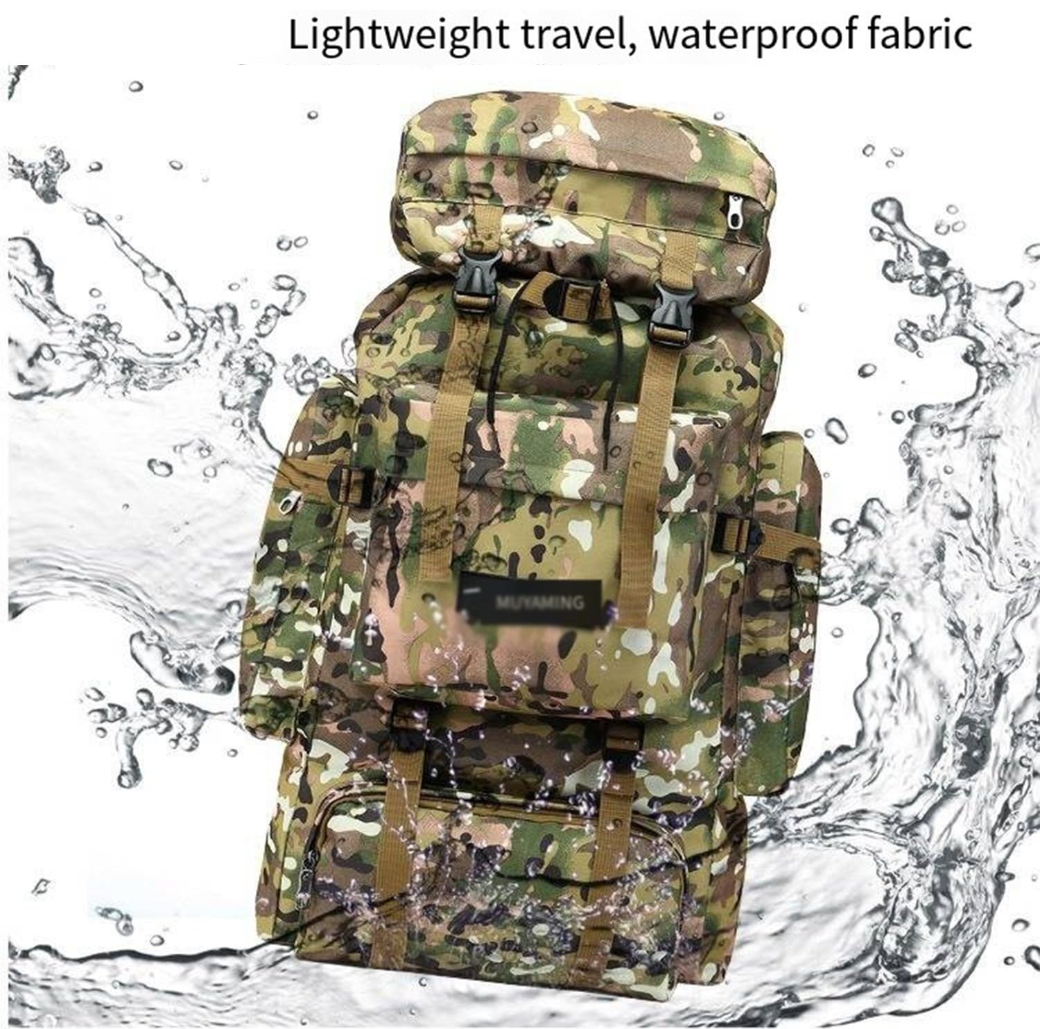 Wandern Rucksack 70L Wasserdichter Wanderrucksack Trekkingrucksack Große Outdoor Camping Rucksack Fur Herren Damen Survival Militär Backpacker Daypack Für Wander Reisen Sport Travel A