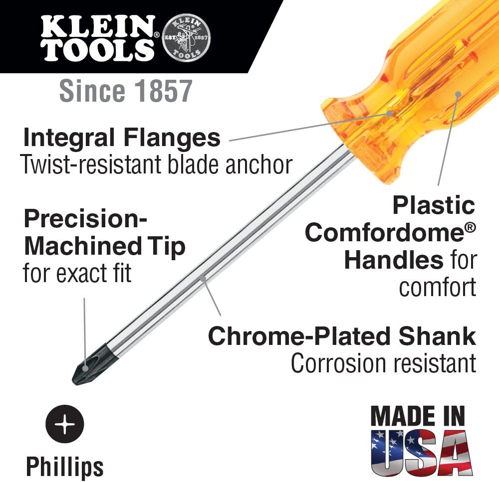 Exсluѕіvе Dіѕсоunt 60% Prісе Klein Tools P202 Profilated Screwdriver, #2 Phillips Head with 20-Inch Round Shank and Comfordome Handle